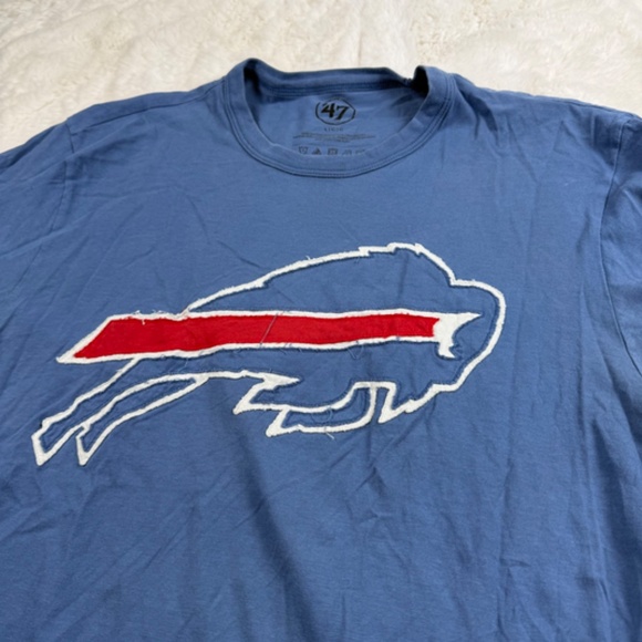 '47 Brand Buffalo Bills Short Sleeve Crew Neck T-Shirt NFL Blue Women's Large - Picture 2 of 5